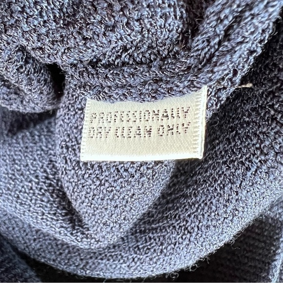 Vintage St. John Collection Santana Knit Pleated Front Trouser Pants Sz 10 Navy - Picture 10 of 10